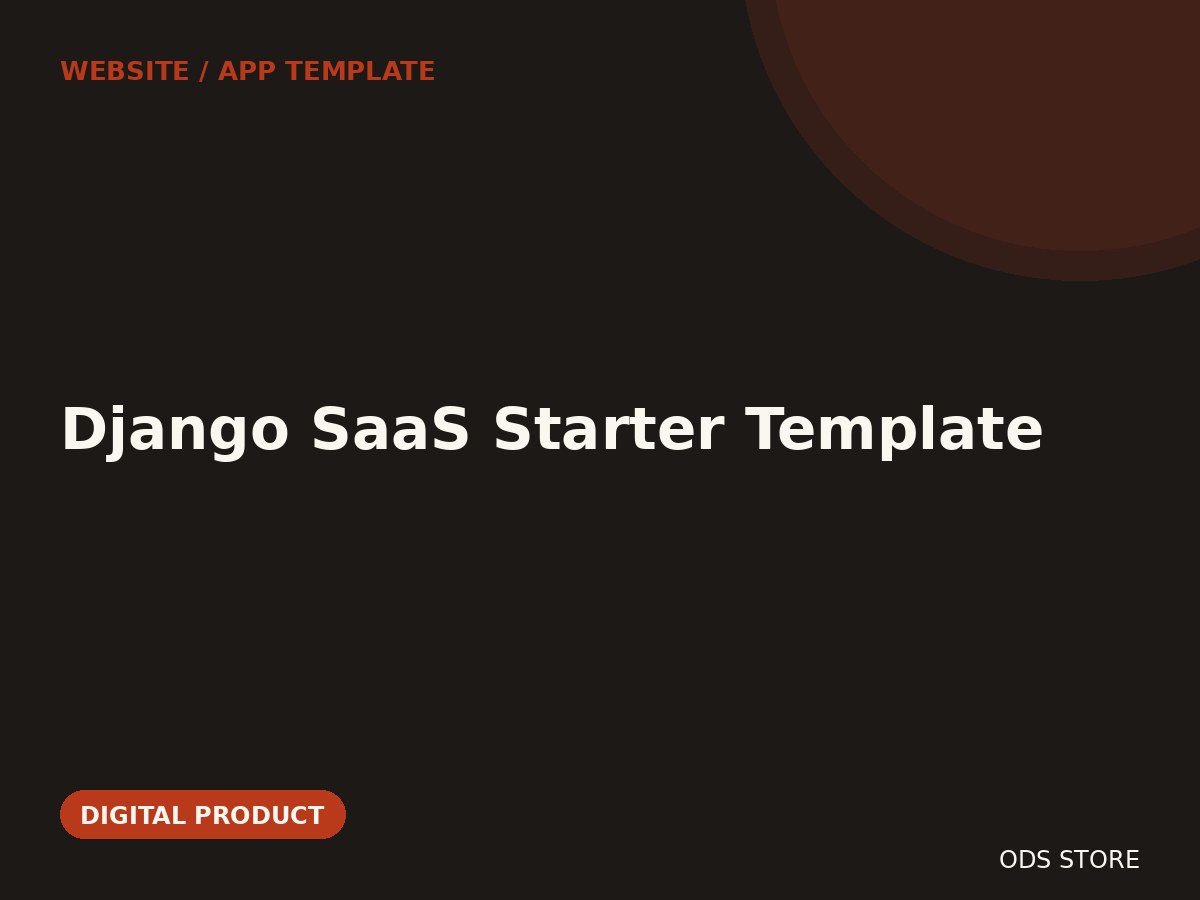Django SaaS Starter Template