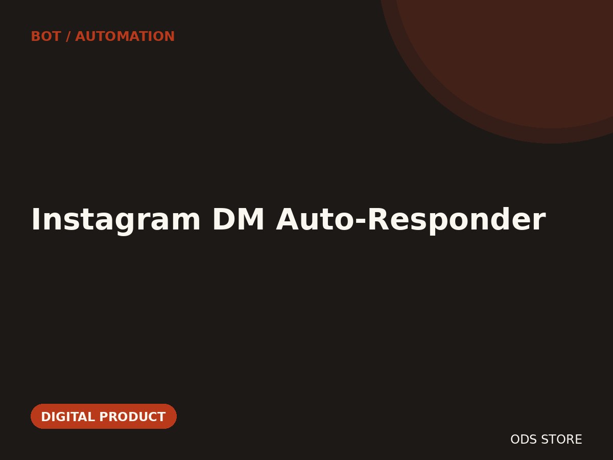 Instagram DM Auto-Responder