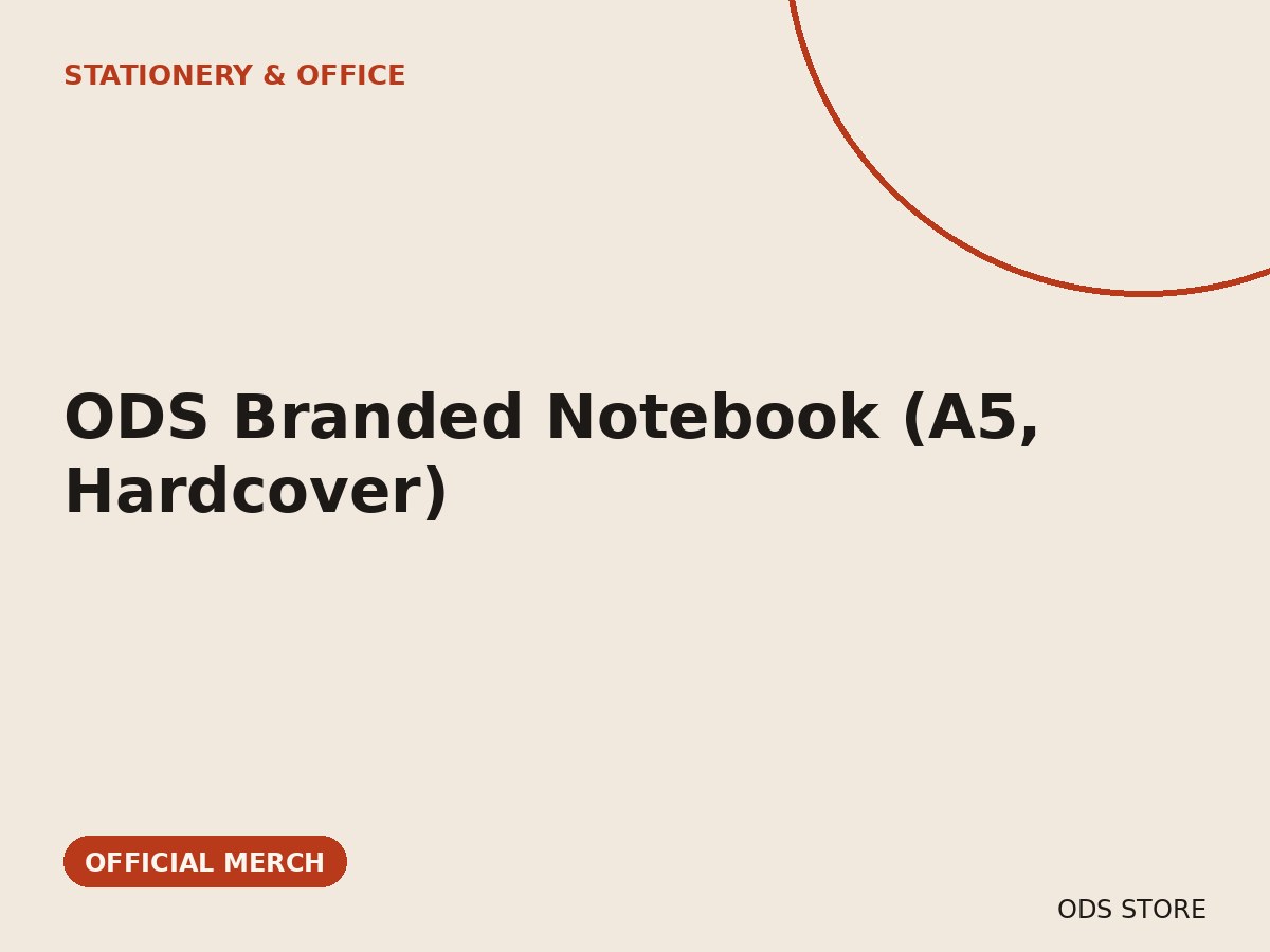 ODS Branded Notebook (A5, Hardcover)