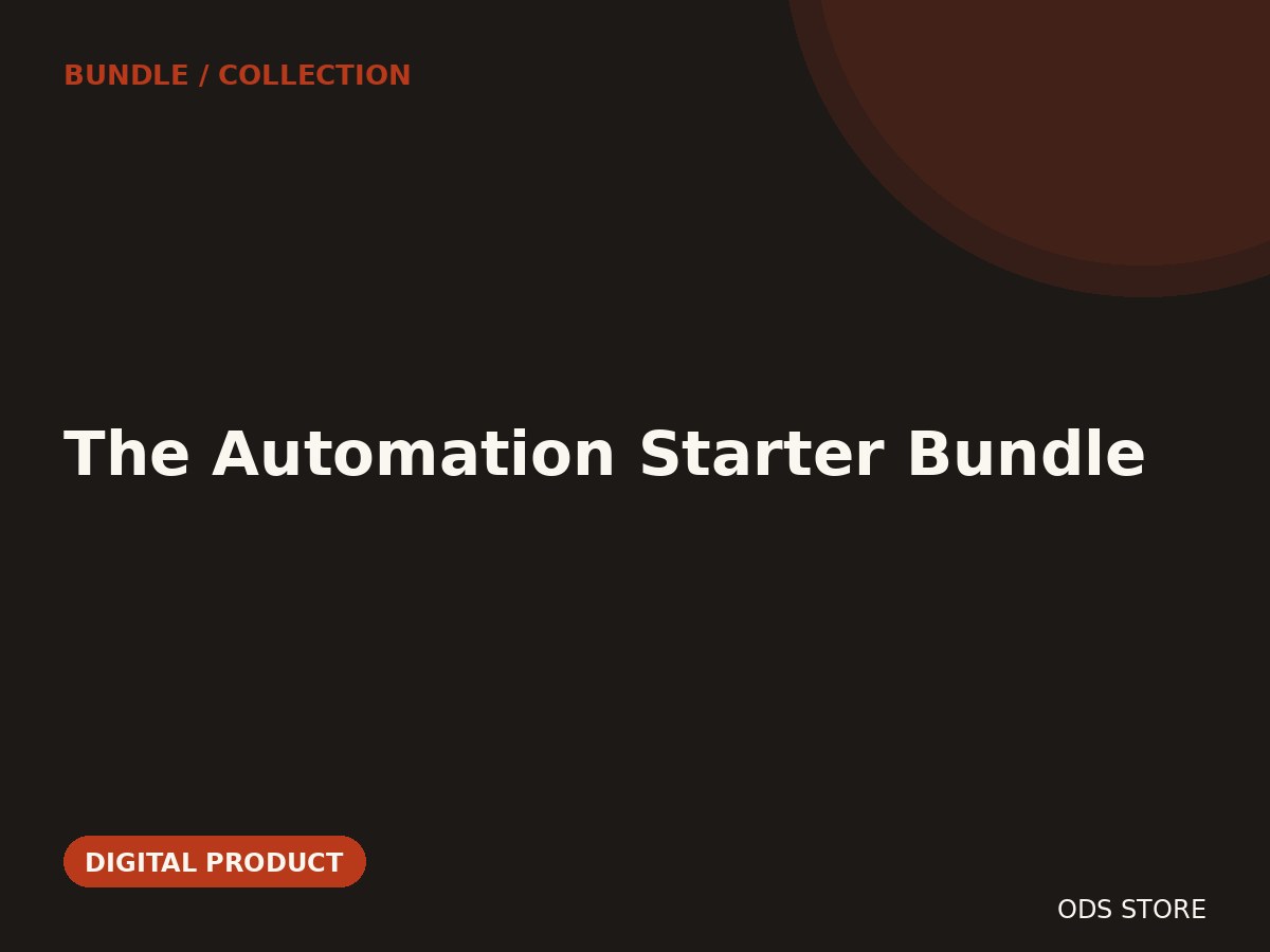 The Automation Starter Bundle